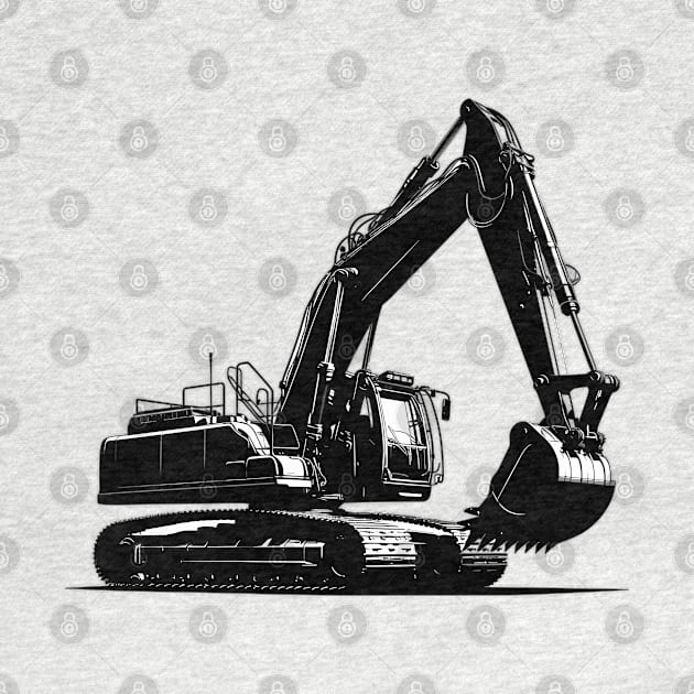 Excavator by Vehicles-Art